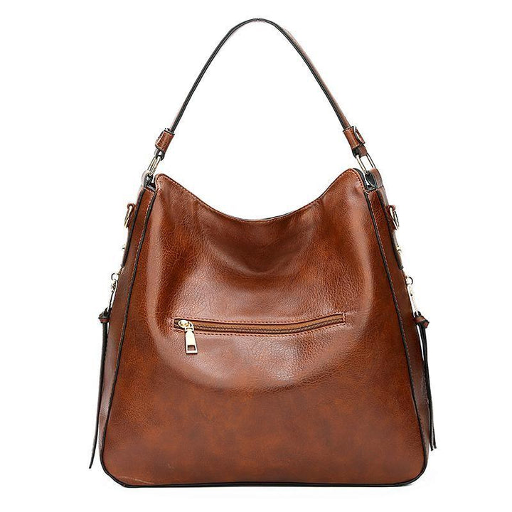 Bolso Hobo de Cuero de Lujo Antirrobo + Cartera Monedero GRATIS
