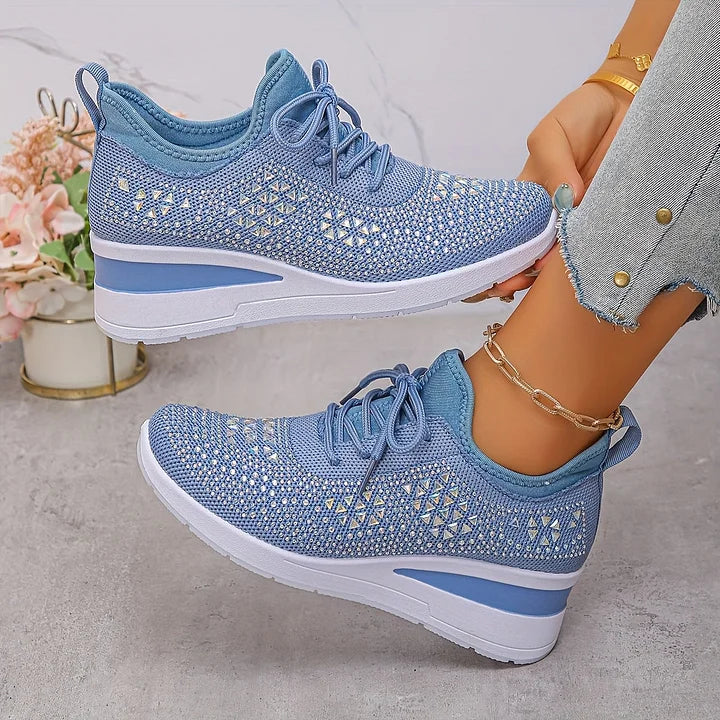 Giselle – Zapatos ortopédicos con strass brillantes