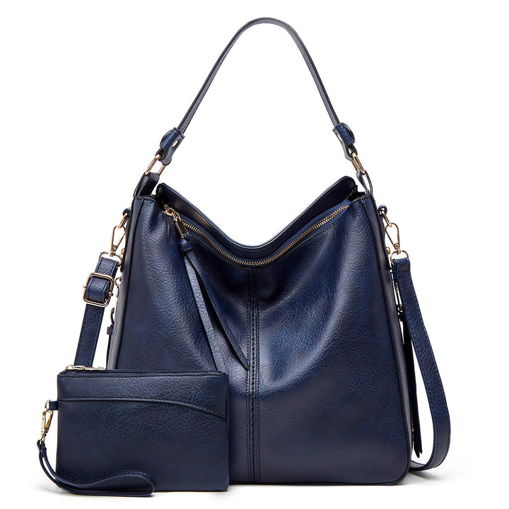 Bolso Hobo de Cuero de Lujo Antirrobo + Cartera Monedero GRATIS