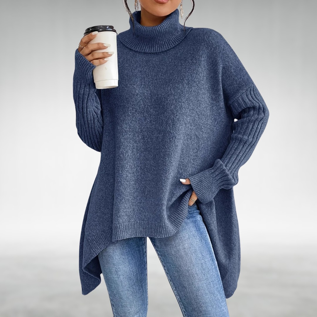 Jana™ Suéter Elegante de Cuello Alto