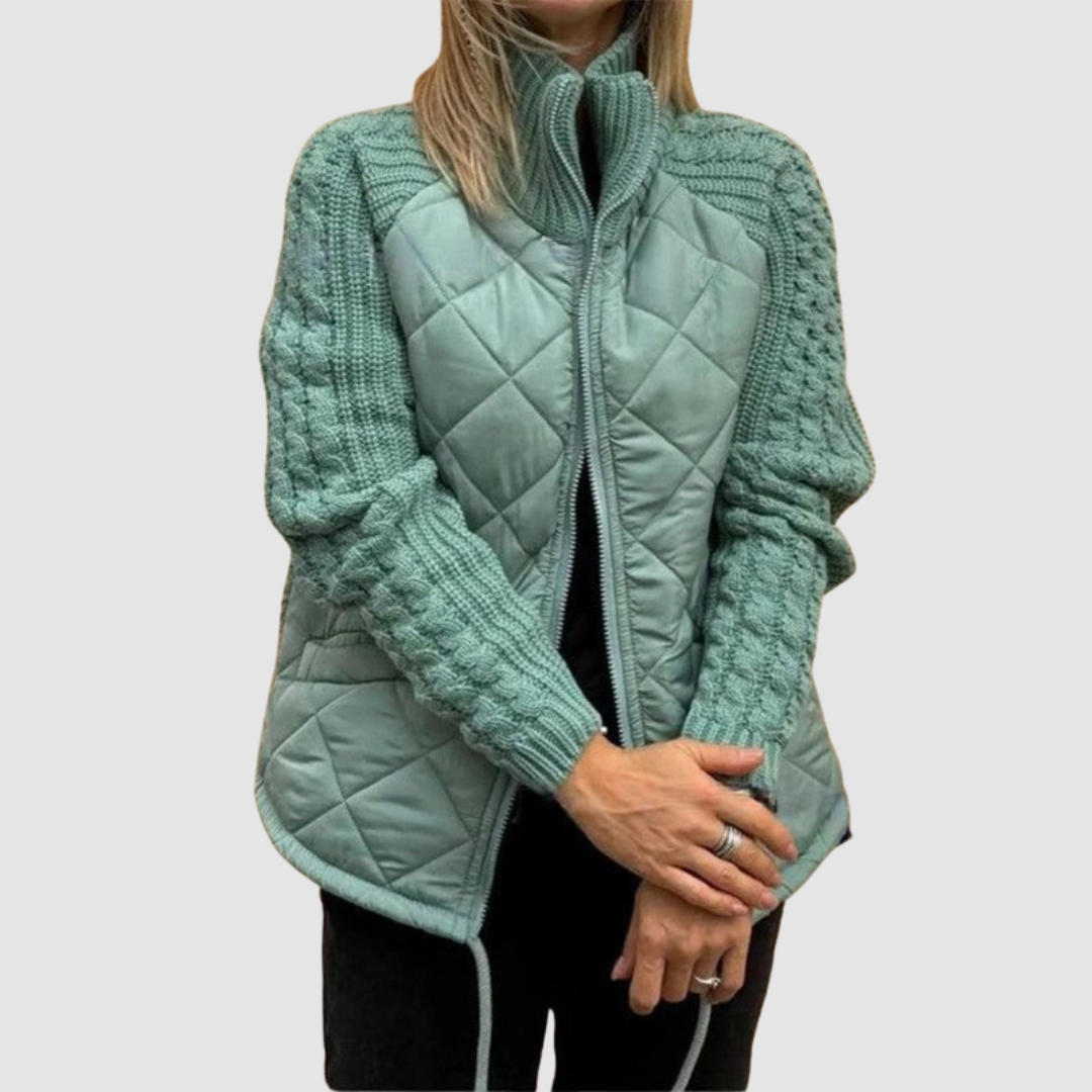 Chaqueta de Plumas de Lanas Carina™ con Patchwork