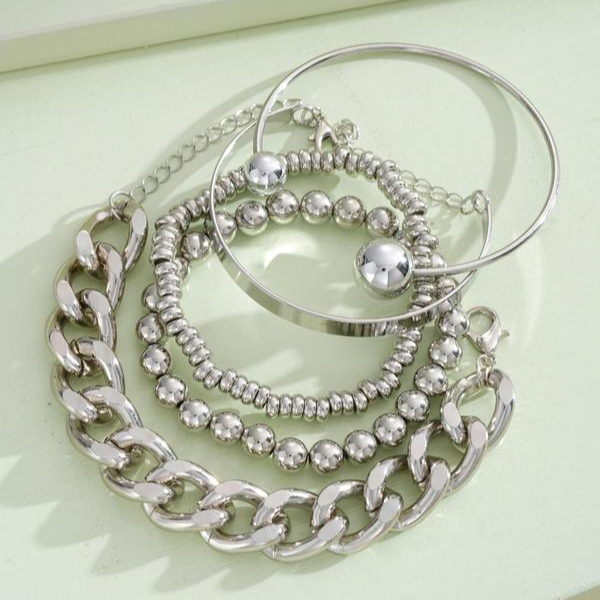 Conjunto de Pulseras Apilables de 5 Piezas