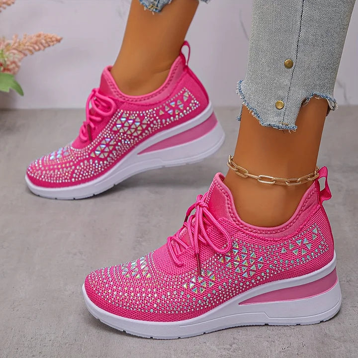Giselle – Zapatos ortopédicos con strass brillantes