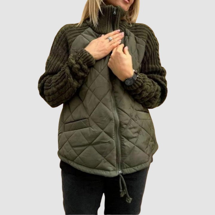 Chaqueta de Plumas de Lanas Carina™ con Patchwork