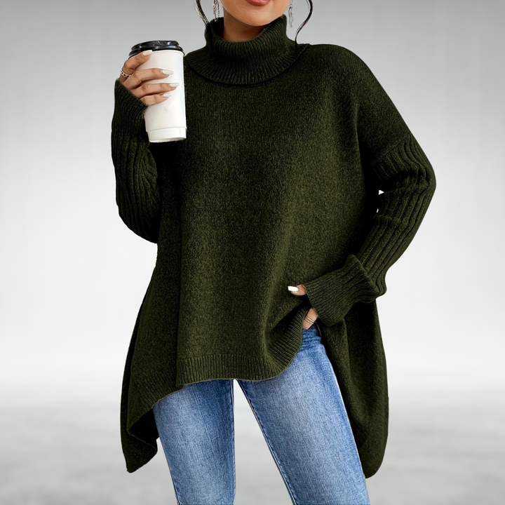 Jana™ Suéter Elegante de Cuello Alto