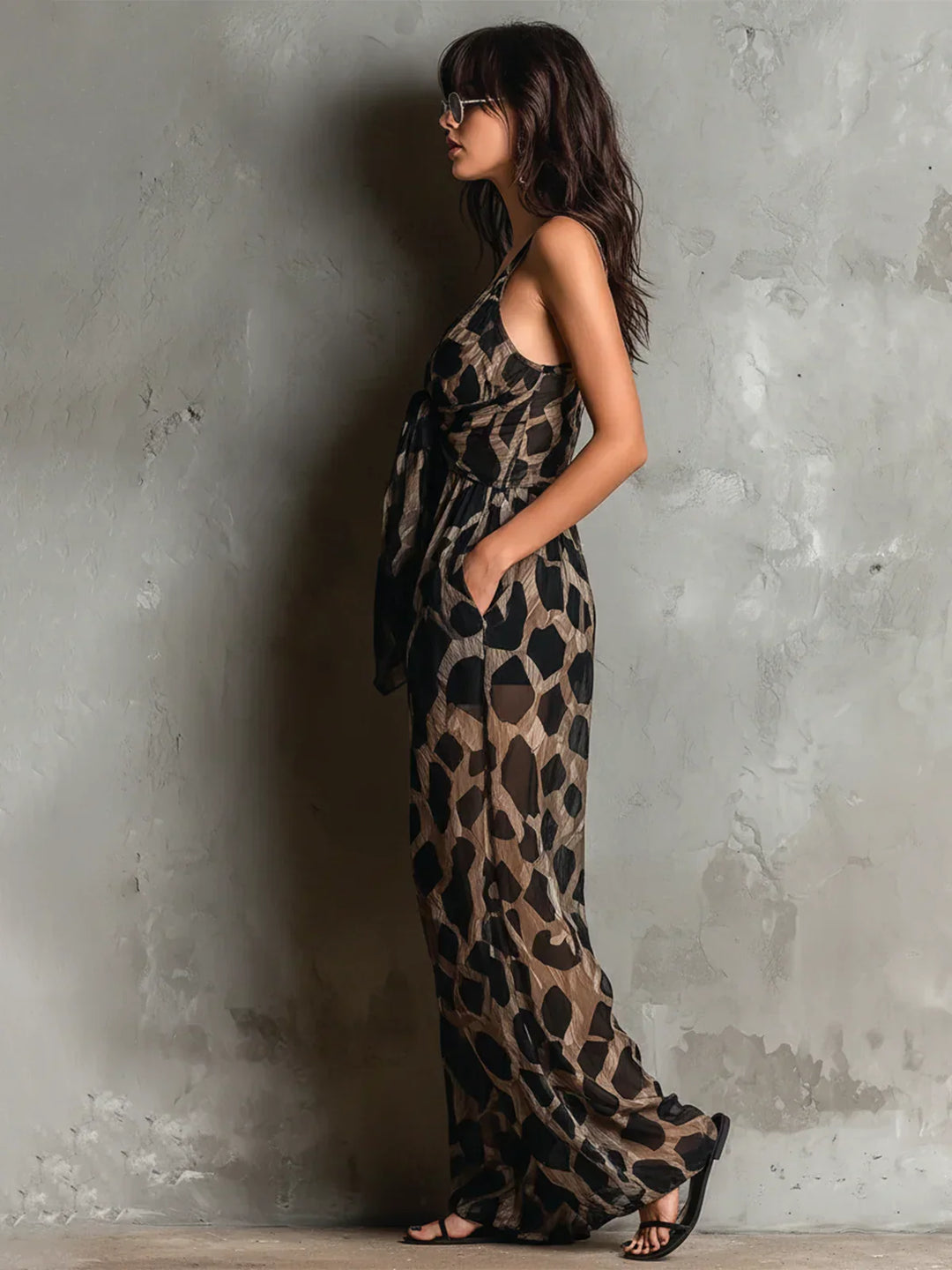 Mono Constance con estampado de leopardo