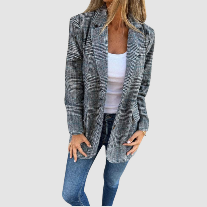Isabel™ Elegante Blazer de Cuadros de Invierno