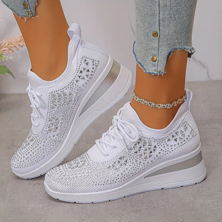 Giselle – Zapatos ortopédicos con strass brillantes