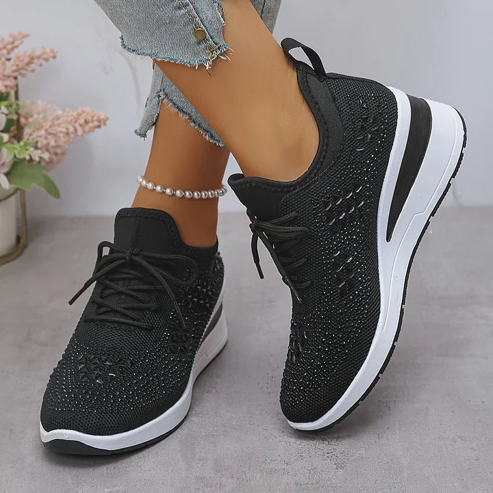 Giselle – Zapatos ortopédicos con strass brillantes