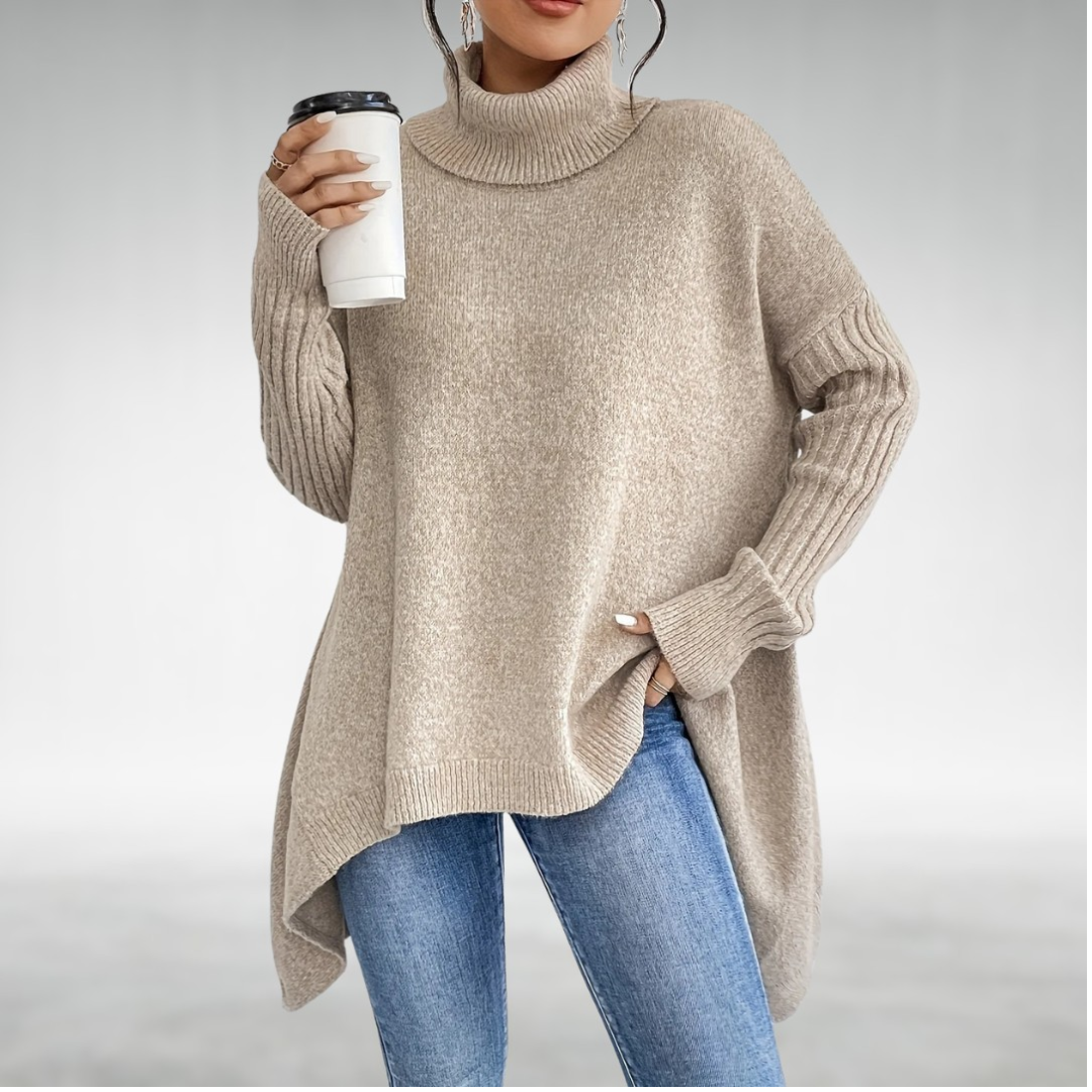 Jana™ Suéter Elegante de Cuello Alto