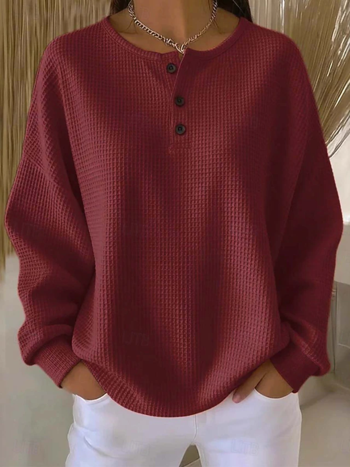 Gracia™ | Camisa de Manga Larga Relajada para Mujeres