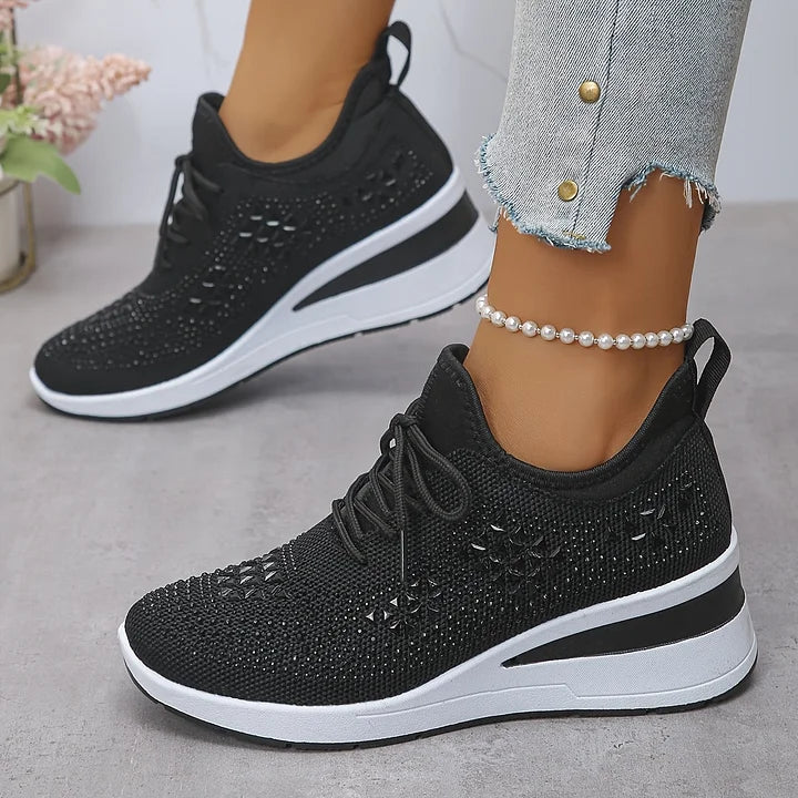 Giselle – Zapatos ortopédicos con strass brillantes