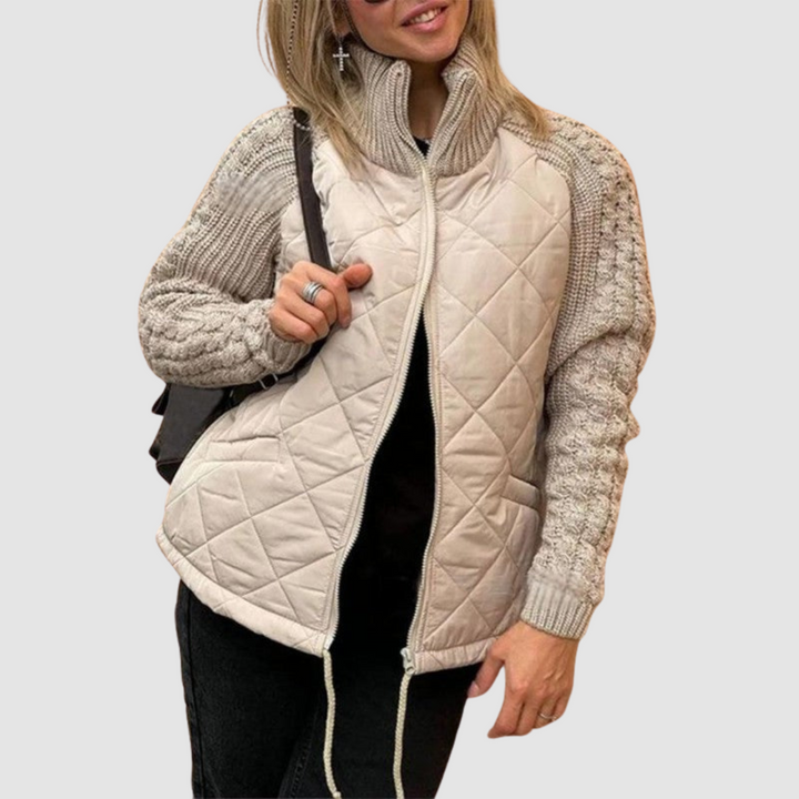 Chaqueta de Plumas de Lanas Carina™ con Patchwork