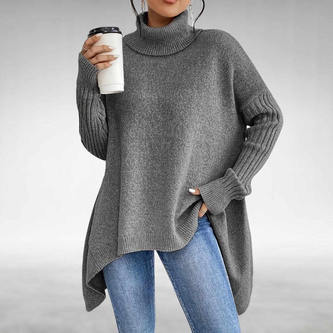 Jana™ Suéter Elegante de Cuello Alto