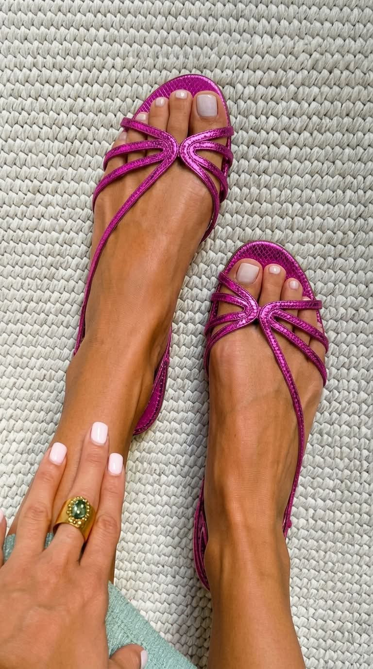 Sandra - Sandalias Elegancia Dorada de Verano