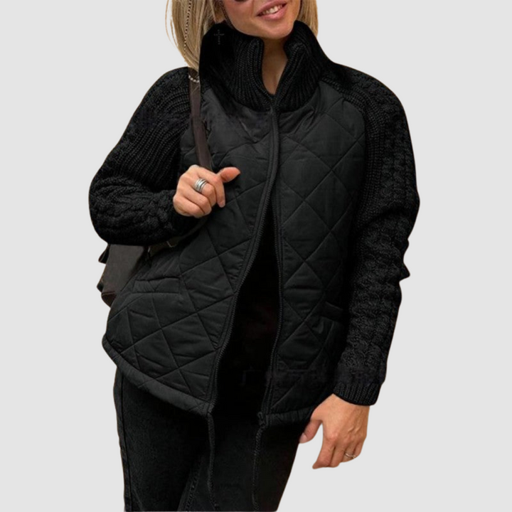 Chaqueta de Plumas de Lanas Carina™ con Patchwork