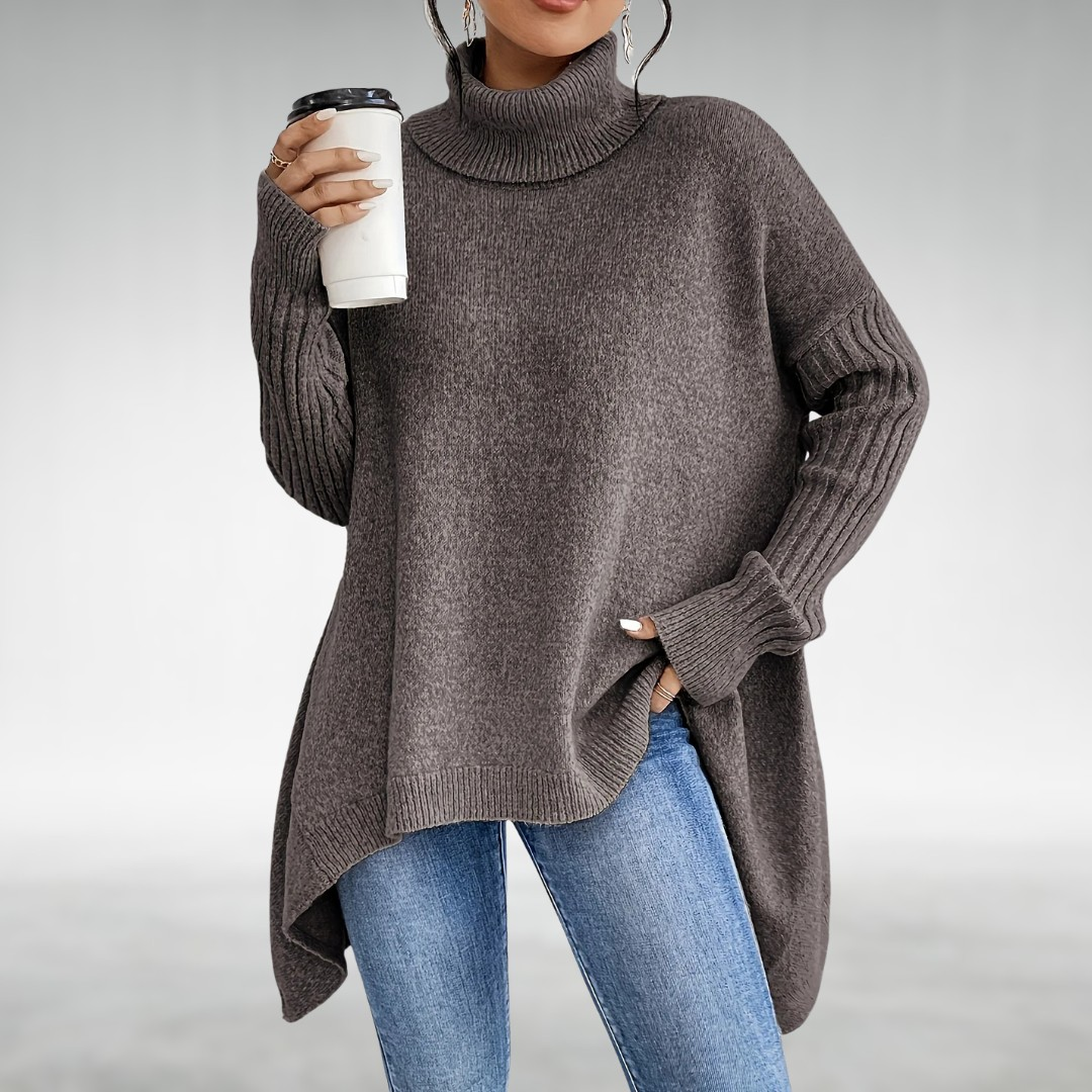 Jana™ Suéter Elegante de Cuello Alto