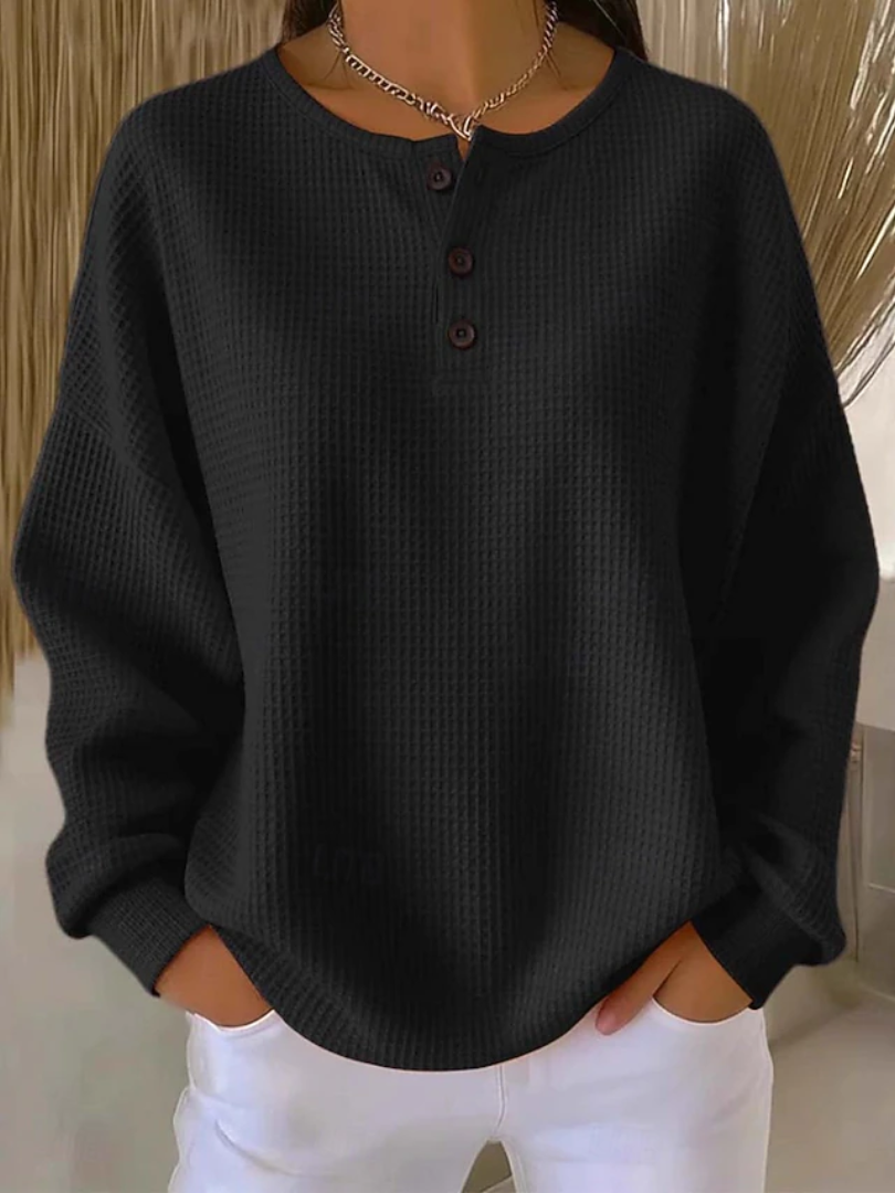 Gracia™ | Camisa de Manga Larga Relajada para Mujeres