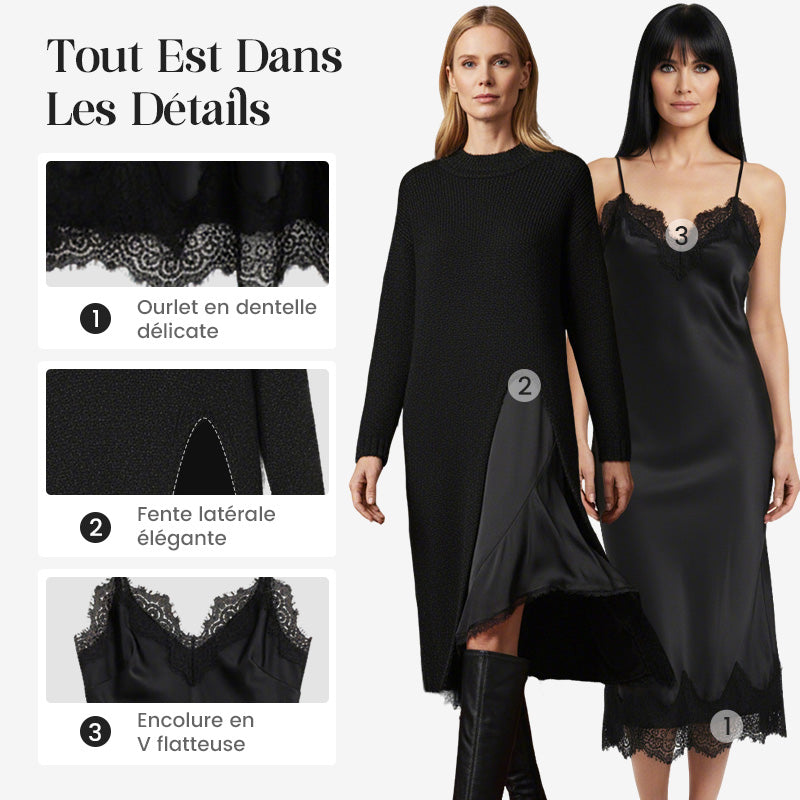 Françoise™ | Conjunto vestido + suéter cálido y elegante