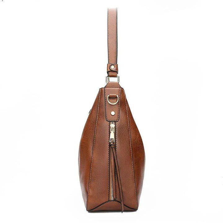 Bolso Hobo de Cuero de Lujo Antirrobo + Cartera Monedero GRATIS