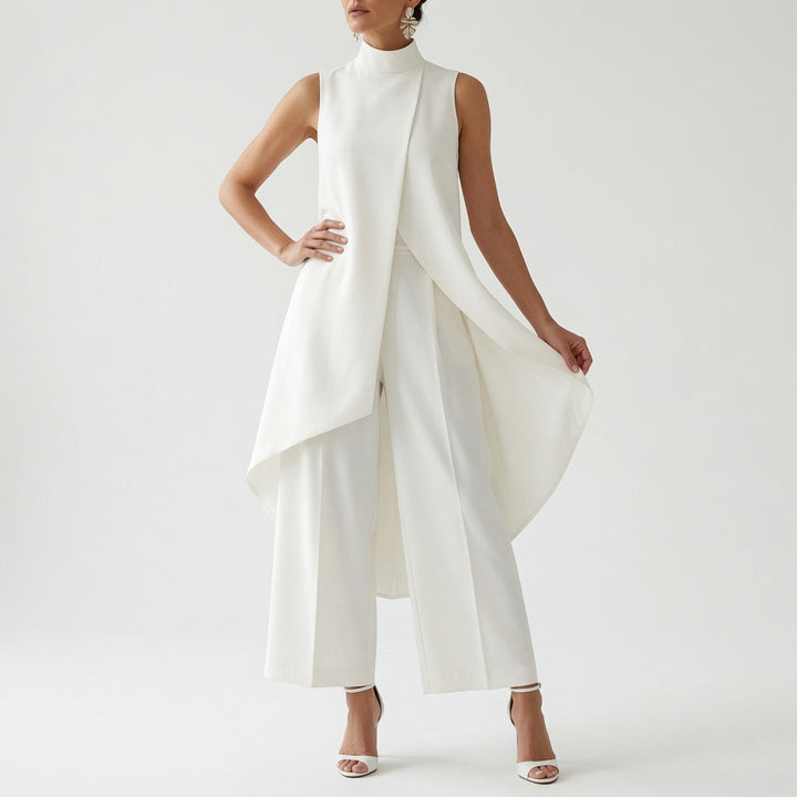 Éléssara™ — Conjunto asimétrico fluido elegancia moderna