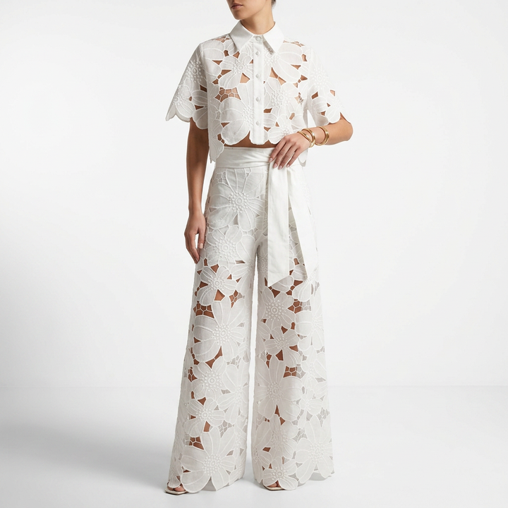 Solémira™ — Conjunto bordado fluido elegancia veraniega