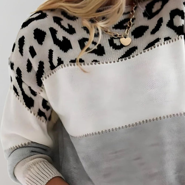 Carla | Suéter de Punto Leopardo