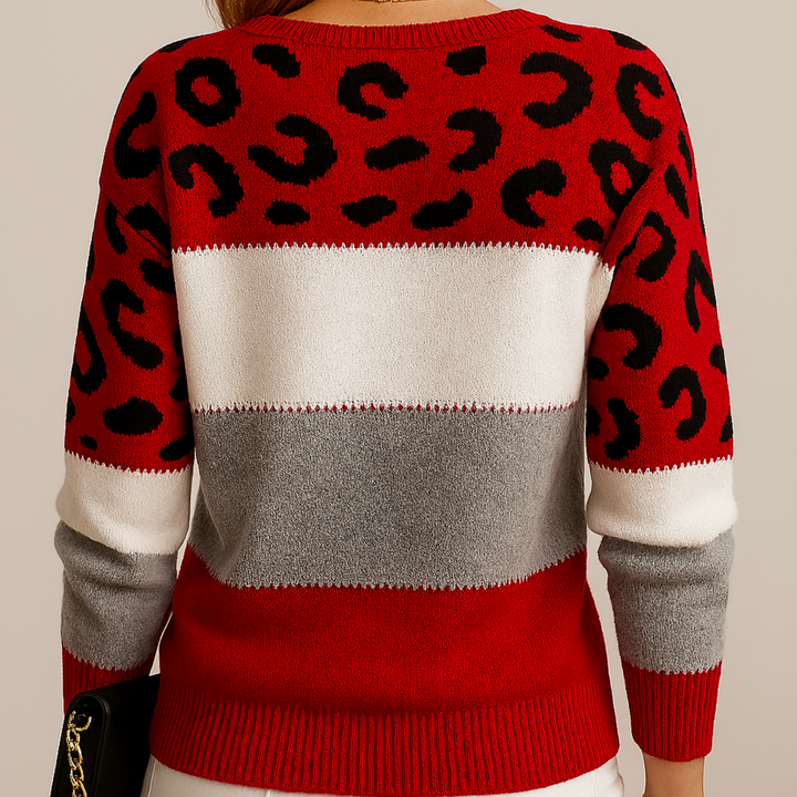 Carla | Suéter de Punto Leopardo