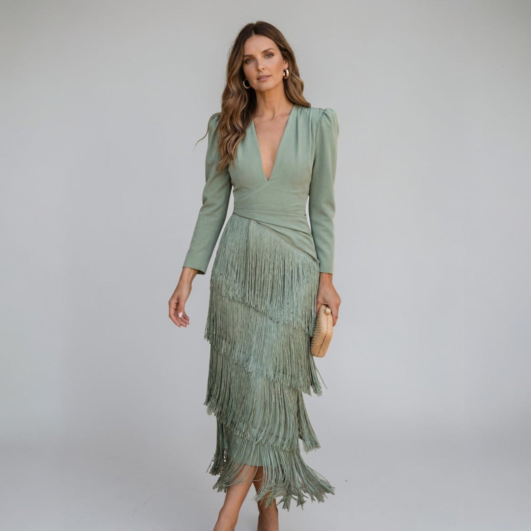 Sofía | Vestido con Flecos