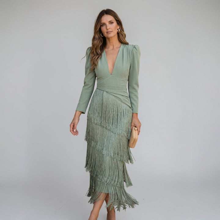 Sofía | Vestido con Flecos