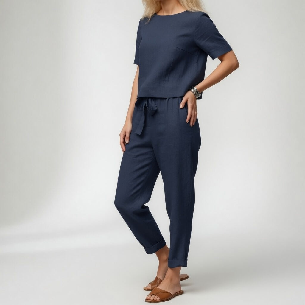 Clarinda™ – Conjunto 100% algodón, elegancia natural