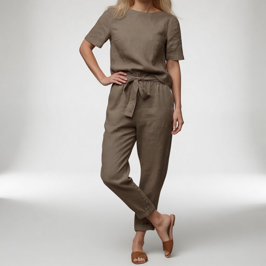 Clarinda™ – Conjunto 100% algodón, elegancia natural
