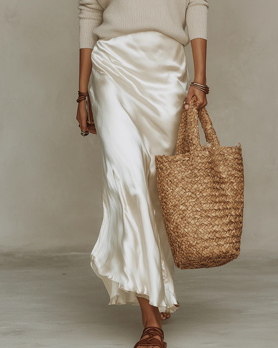 Elena | Vestido Satinado Midi