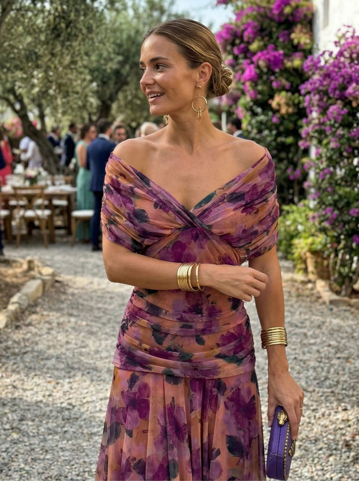 Paula | Vestido largo con escote en V