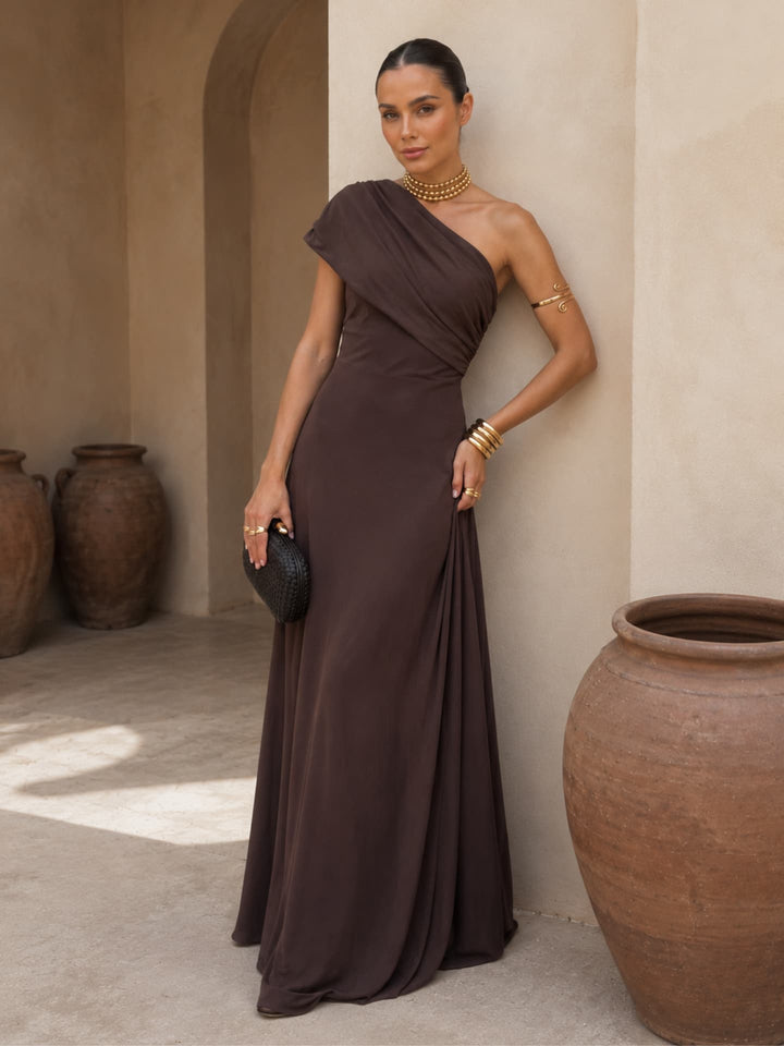 Almudena | Vestido Toledo color marrón