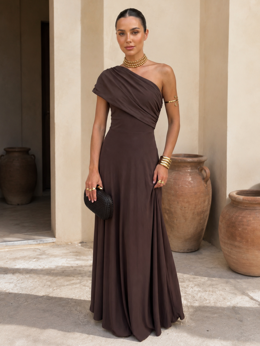 Almudena | Vestido Toledo color marrón