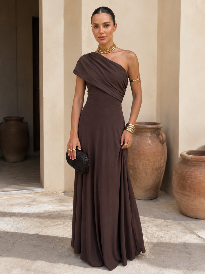 Almudena | Vestido Toledo color marrón