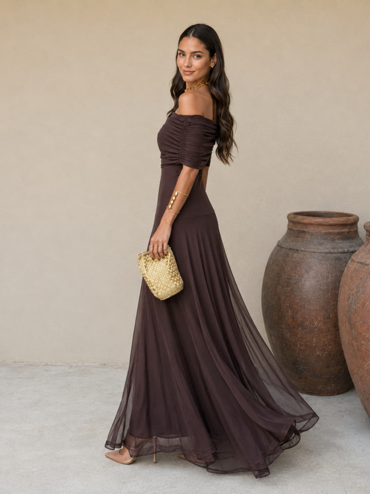 Almudena | Vestido Toledo color marrón