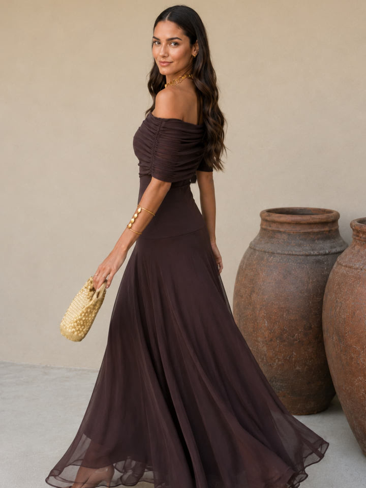 Almudena | Vestido Toledo color marrón