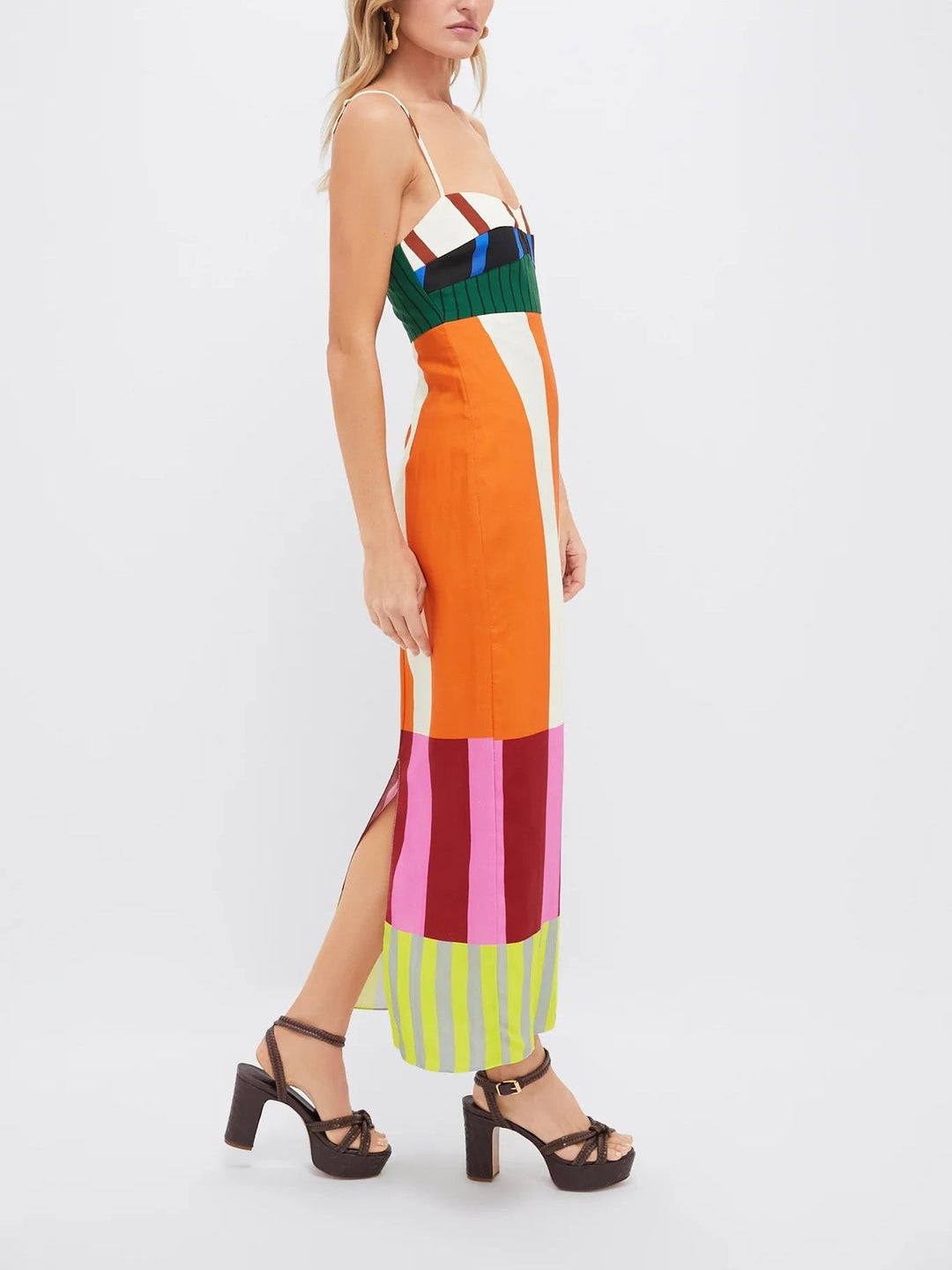 Paloma | Maxi Vestido Colorido a Rayas