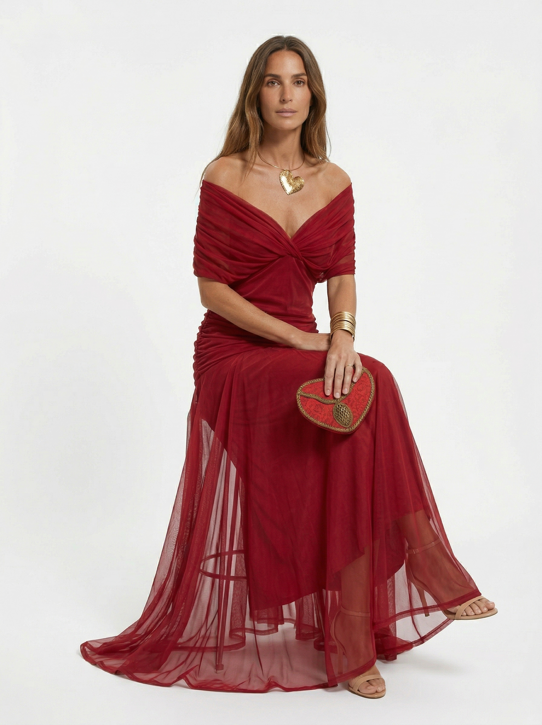 Paula | Vestido largo con escote en V