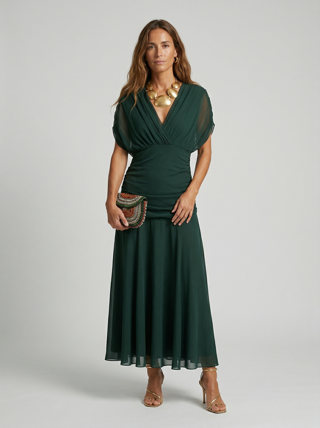 Paula | Vestido largo con escote en V