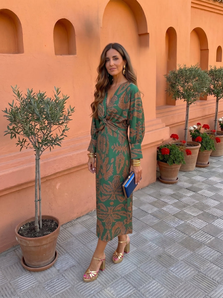 Vega | Vestido midi estampado