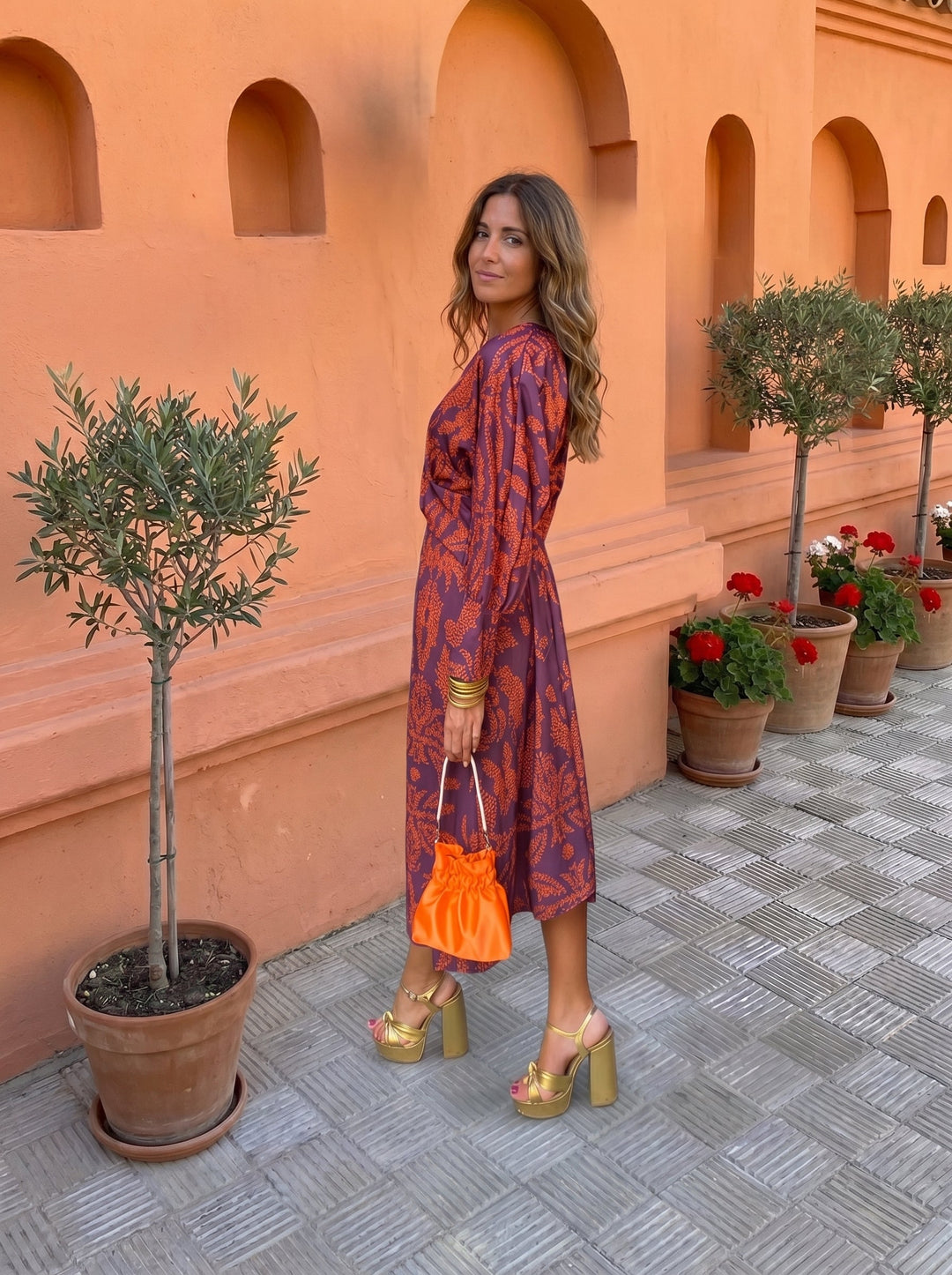 Vega | Vestido midi estampado