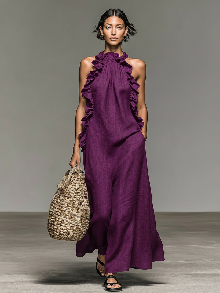 Gloria™ Vestido maxi con bolsillos laterales