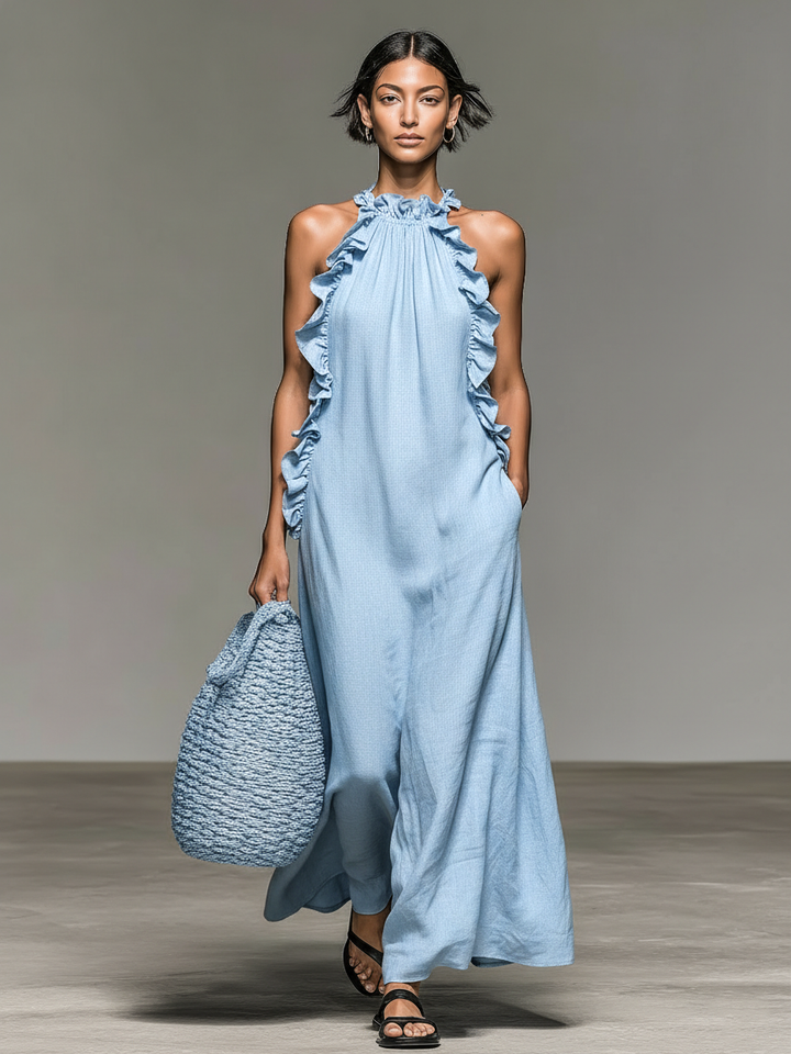 Gloria™ Vestido maxi con bolsillos laterales