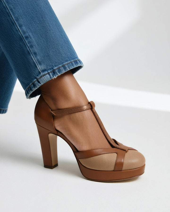 Maëlyna™ — Zapatos de tacón retro elegancia con soporte ergonómico