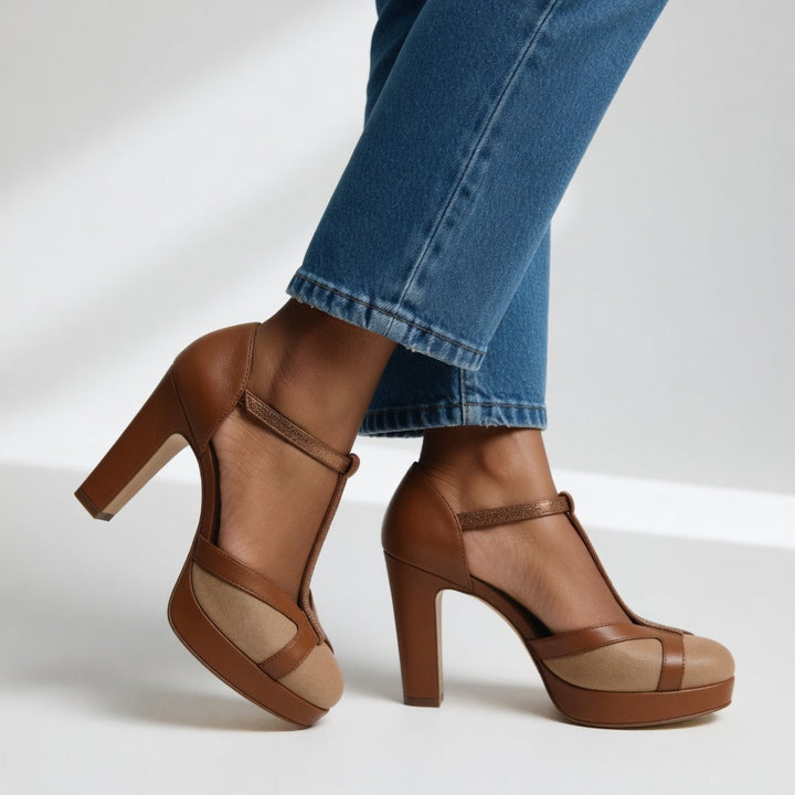 Maëlyna™ — Zapatos de tacón retro elegancia con soporte ergonómico