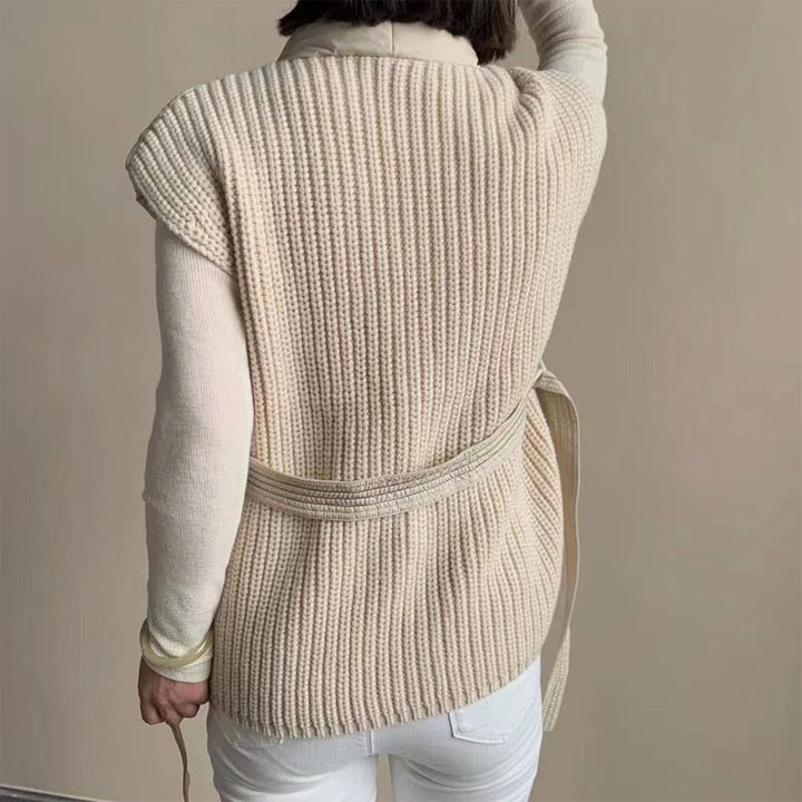 Chaleco Puffer Envuelto con Cinturón Cherry™