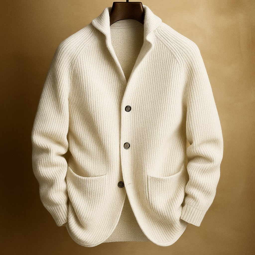 Silvoro - Cárdigan Canalé Para Hombre